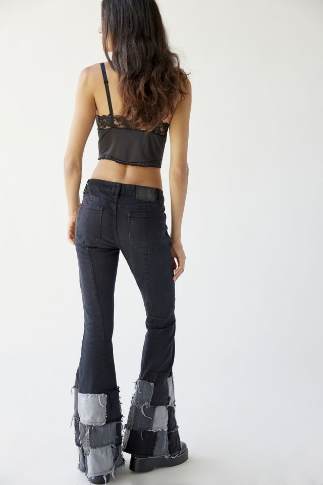 Vitelli — Patchwork Denim Bell Bottom Pants