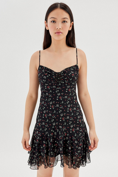 button down dress with corset Alice + Olivia Edie Midi | Off White | Woven 988 Casual dresses An A+O Vintage Dolce & Gabbana Color:Deep Olive Chiffon / Deep Olive Satin