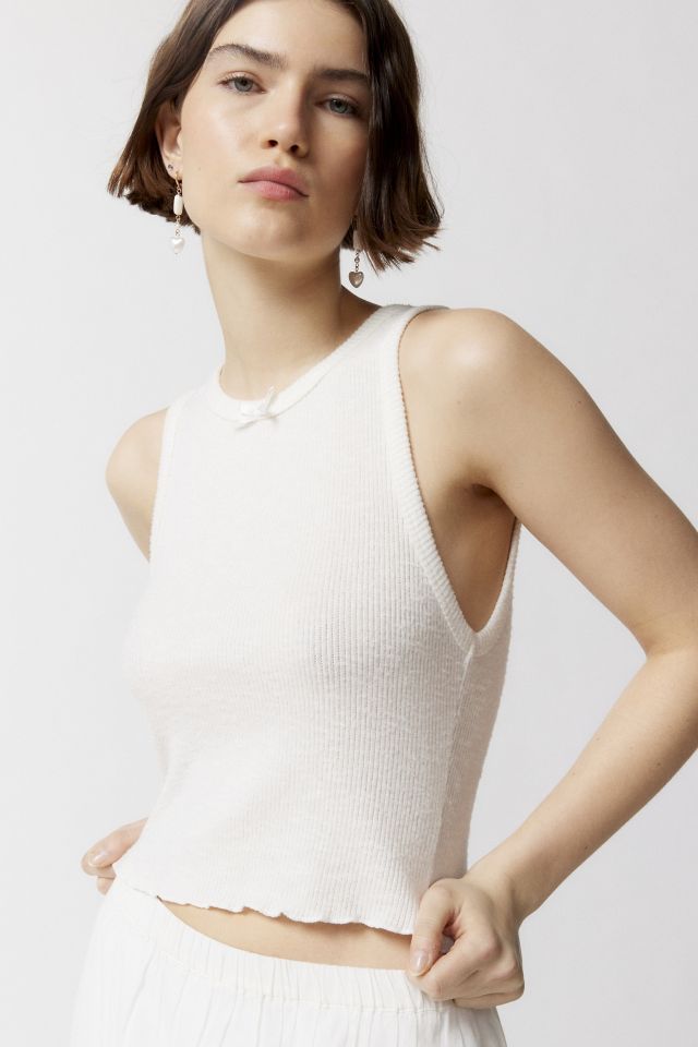 Urban Renewal Remnants Knit Bow Tank Top