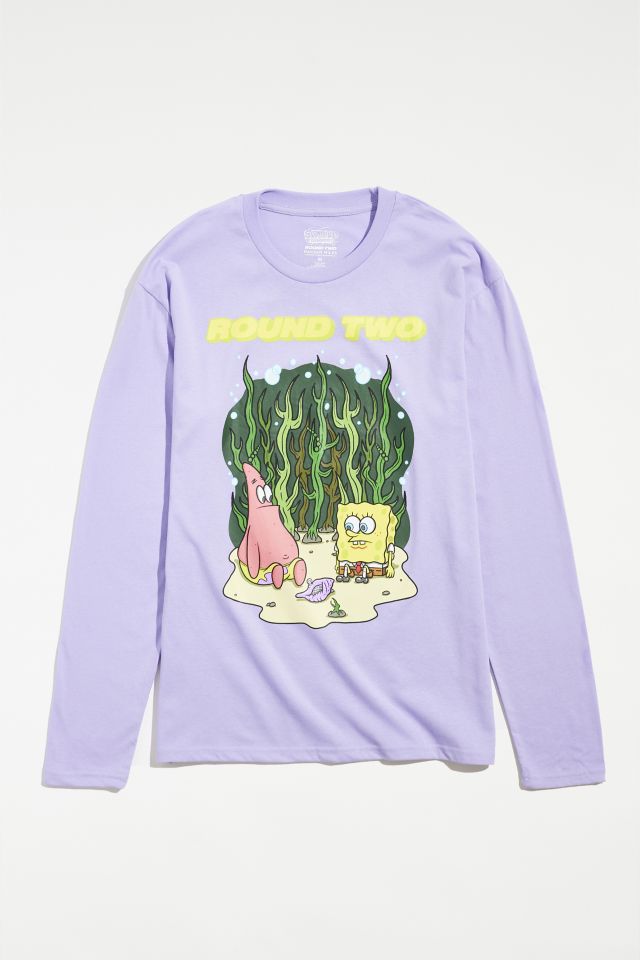 Round Two X Nickelodeon UO Exclusive Rakeem Miles SpongeBob SquarePants  Long Sleeve Tee