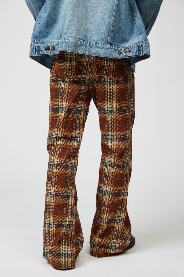 Pantalon en velours côtelé à carreaux BDG Slacker #3