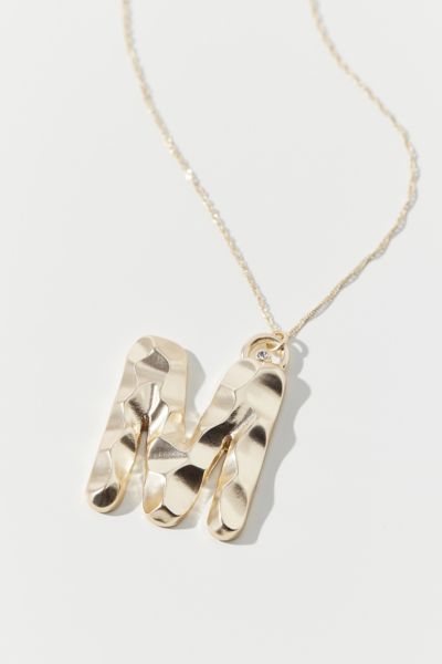 Urban Outfitters Initial Charm Necklace In M