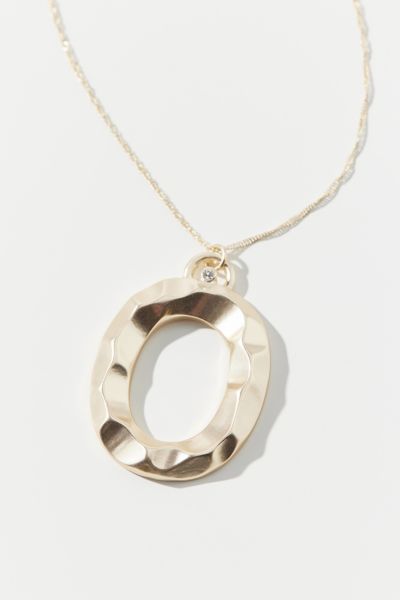 Urban Outfitters Initial Charm Necklace In O
