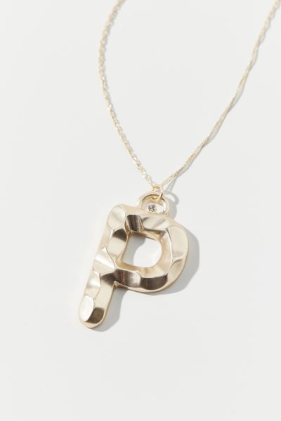 Urban Outfitters Initial Charm Necklace In P