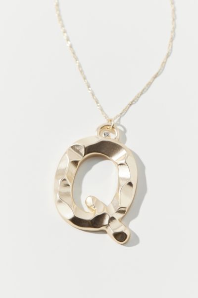 Urban Outfitters Initial Charm Necklace In Q