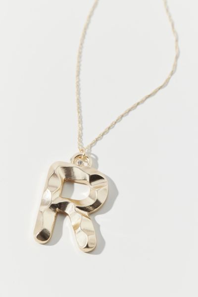 Urban Outfitters Initial Charm Necklace In R