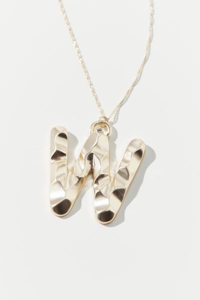 Urban Outfitters Initial Charm Necklace In W