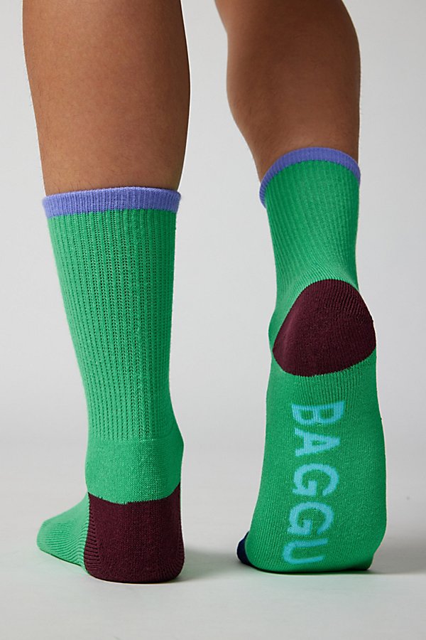 Baggu Ribbed Mix Sock In Green