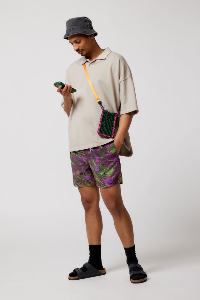 UO Abstract Print 5” Swim Short #1