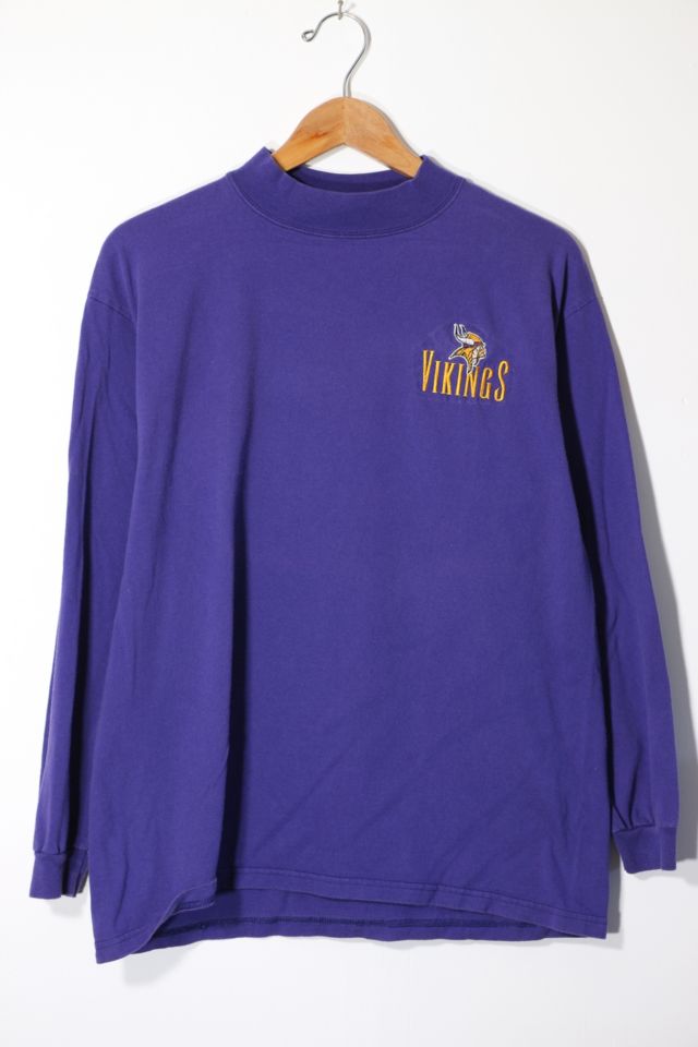 Vintage Logo Athletics Minnesota Vikings NFL Gray Long Sleeve Shirt Yo -  beyond exchange