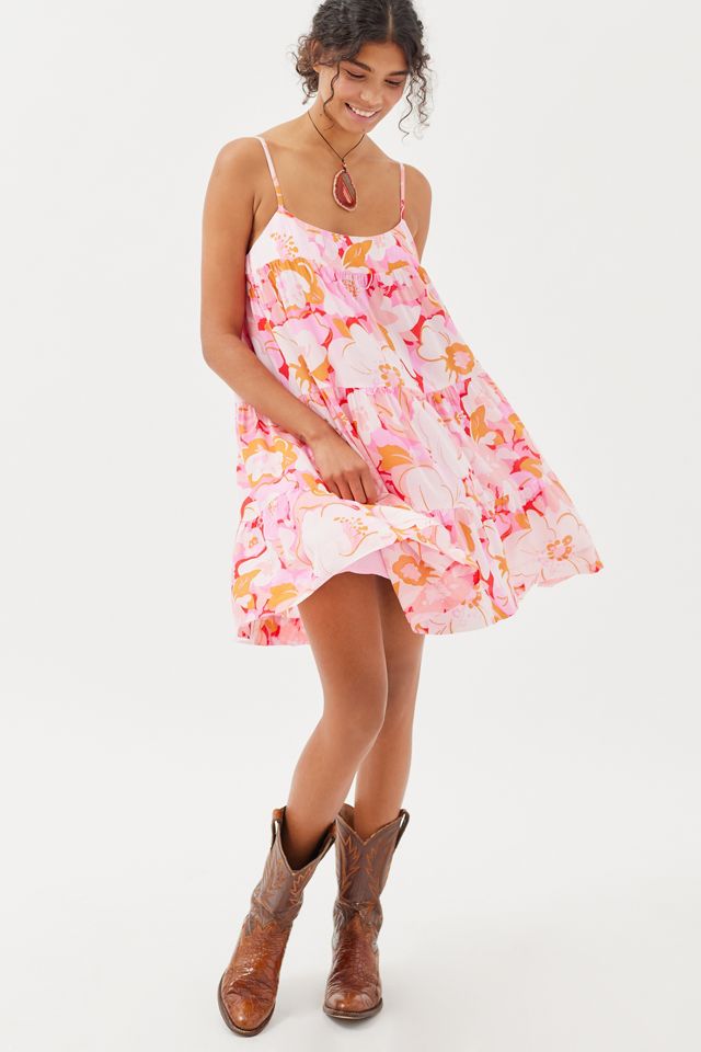 MINKPINK Josie Tiered Floral Mini Dress