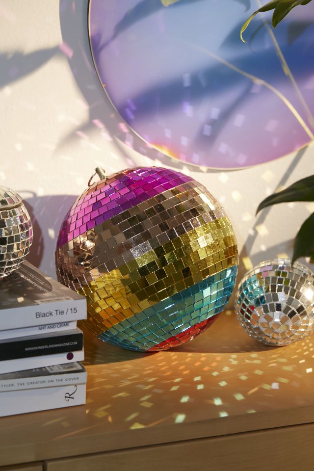 Rainbow Mirrored 1970s Disco Ball - NeatoShop