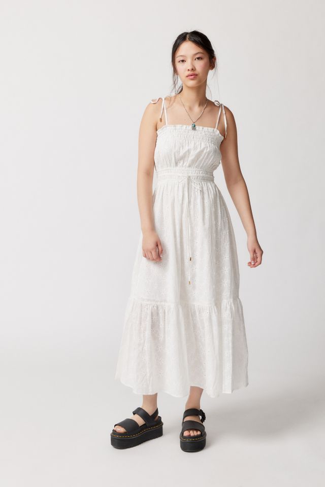 Robe Mi-Longue MINKPINK à Fleurs Brodées #1