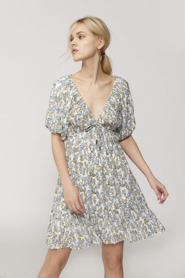 MINKPINK Juniper Linen Floral Mini Dress #1