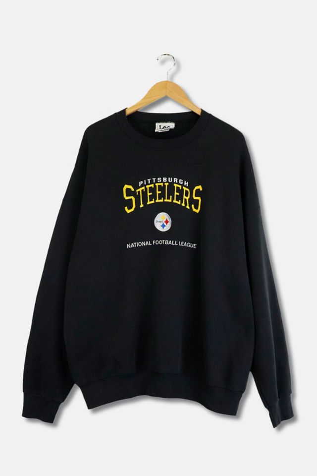 47 Pittsburgh Steelers Women's Black Indio Vintage LS Tee, Black, 100% Cotton, Size L, Rally House