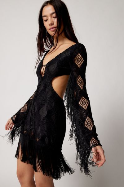 I saw it on sale first fringe dress
