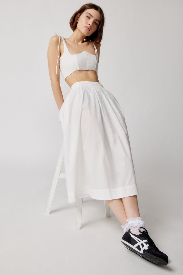 For Love & Lemons Layla Cropped Top & Midi Skirt Set