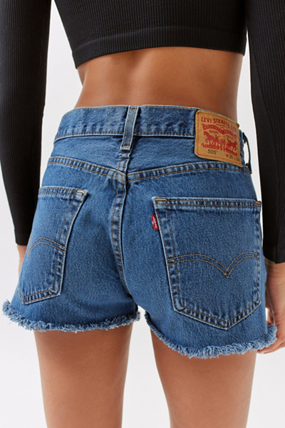 Urban Outfitters Levi's Cutoff Denim Shorts Cut Off Denim