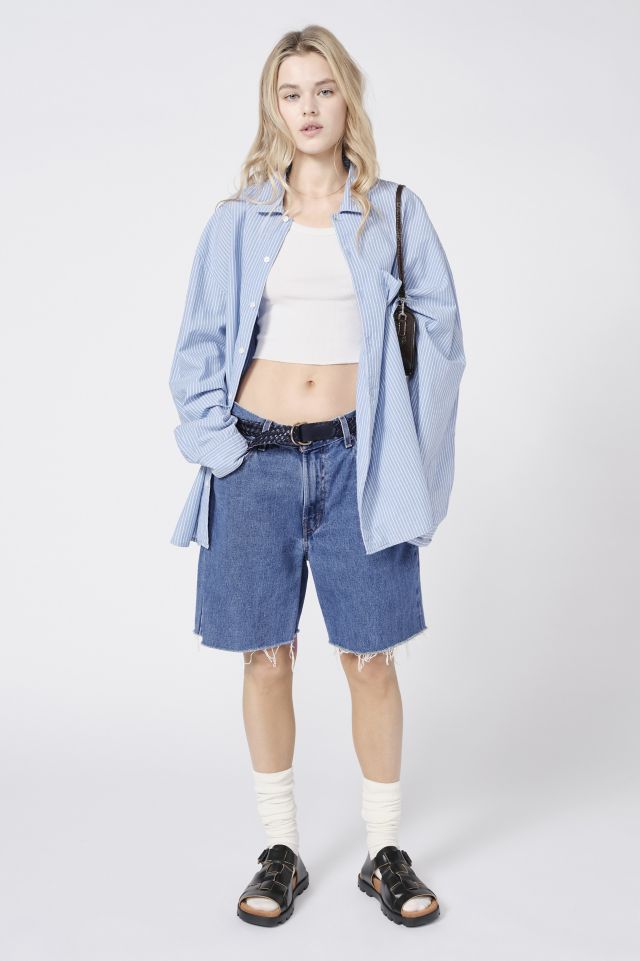 Urban Renewal Remade Levi's® Longline Cutoff Denim Short