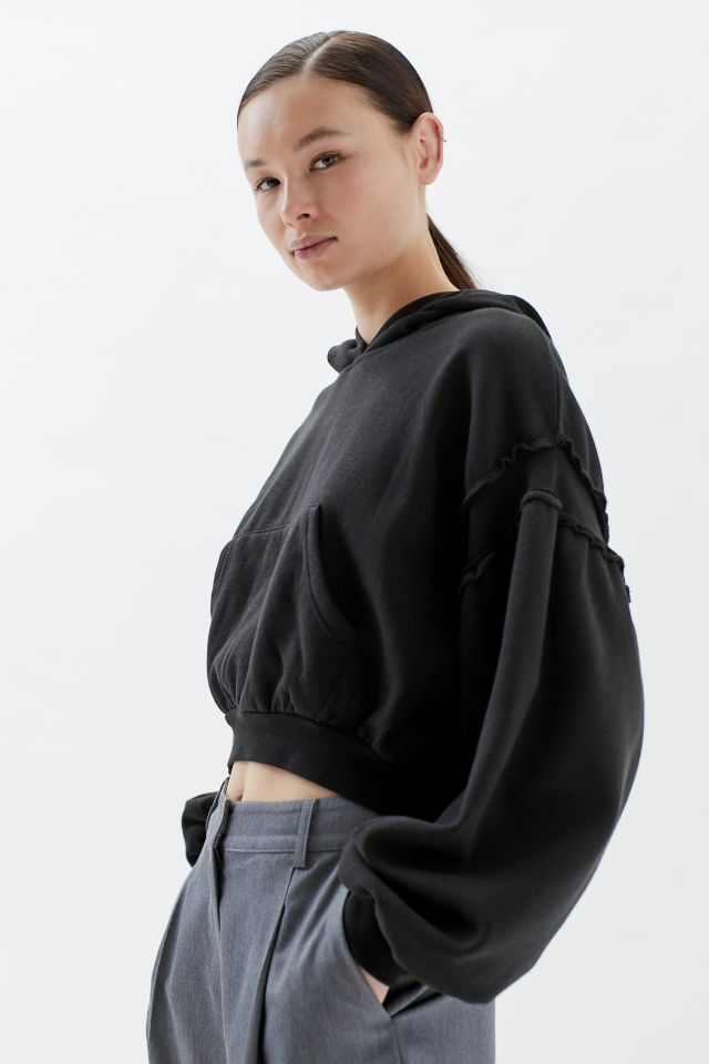 BDG Charlyee Cropped Hoodie Sweatshirt Urban Outfitters