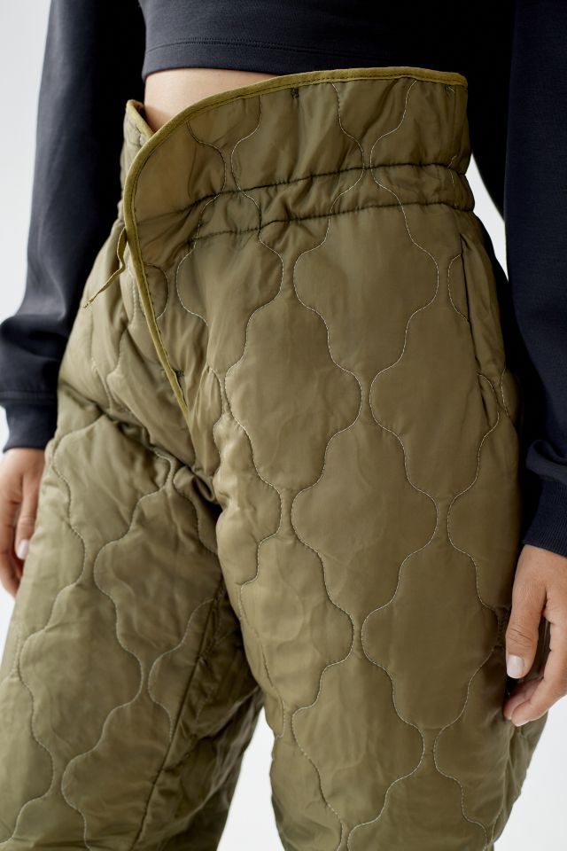 Refurbished Quilted Crossover Pants