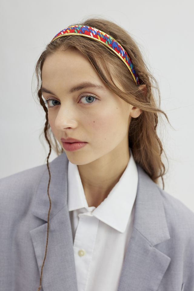 Urban Renewal Vintage Houndstooth Headband | Urban Outfitters