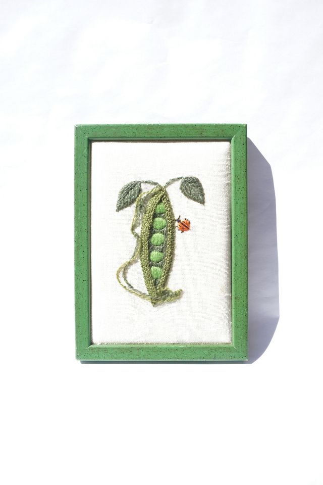 Vintage Embroidered Vegetable Wall Art Urban Outfitters
