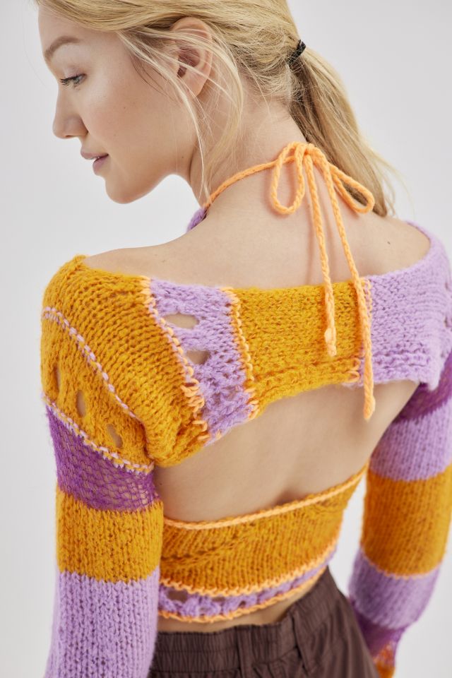UO Jodie Cutout Shrug & Sweater Set #1