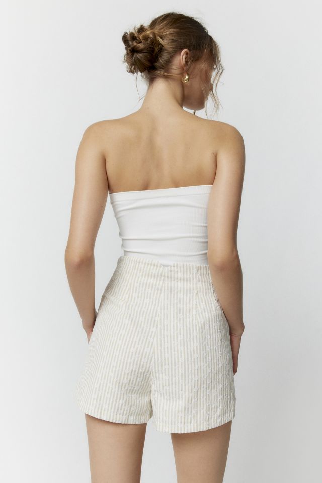 En Saison Riley High-Waisted Stripe Short #3