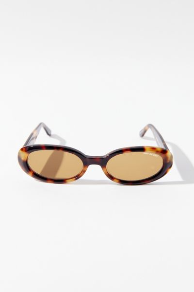 Dmy By Dmy Valentina Oval Sunglasses In Brown Multi