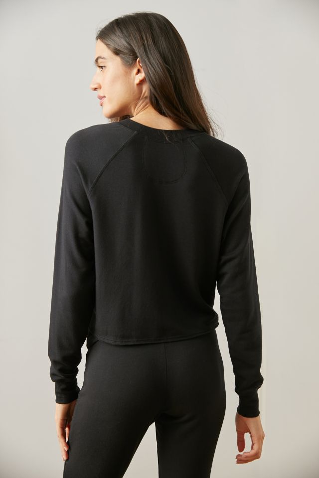 Splits59 Warm Up Fleece Cropped Sweatshirt #1