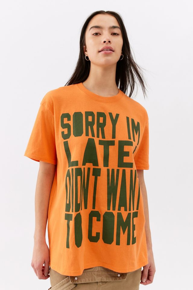 UO Sorry I'm Late Oversized Tee curated on LTK