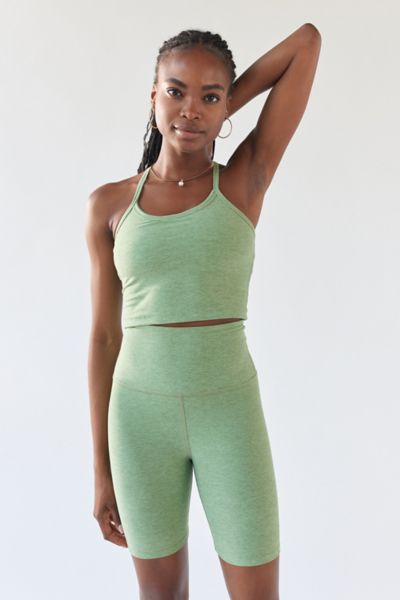 Beyond Yoga Space-dye Slim Racerback Tank Top In Green Multi