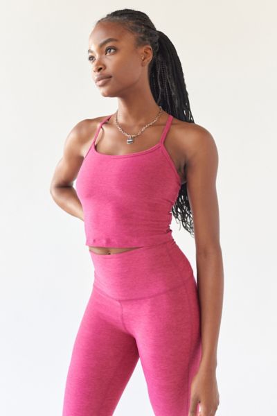 Beyond Yoga Space-dye Slim Racerback Tank Top In Violet