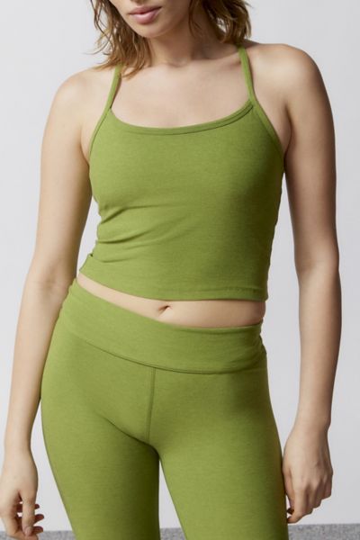 Beyond Yoga Space-dye Slim Racerback Tank Top In Green