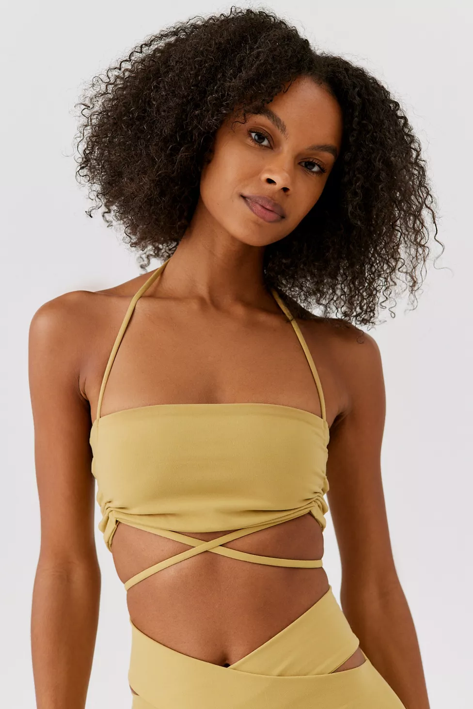 Mustard yellow strappy top