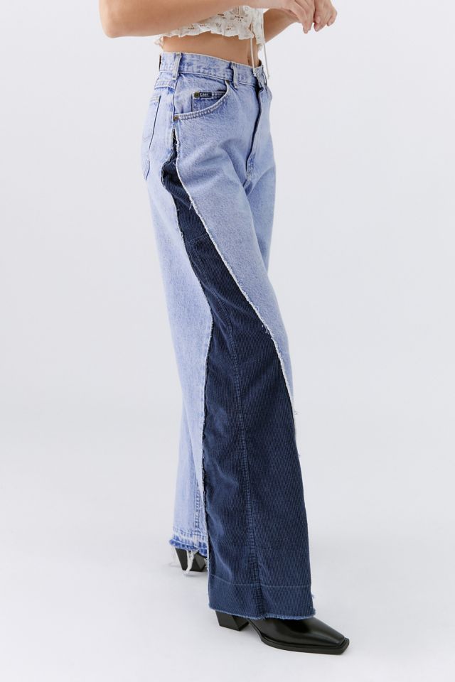 Urban Renewal Vintage Wide Leg Corduroy Insert Jean #3