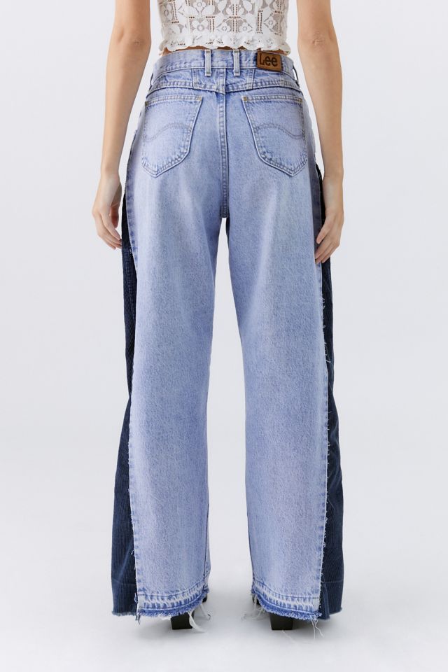 Urban Renewal Vintage Wide Leg Corduroy Insert Jean #4