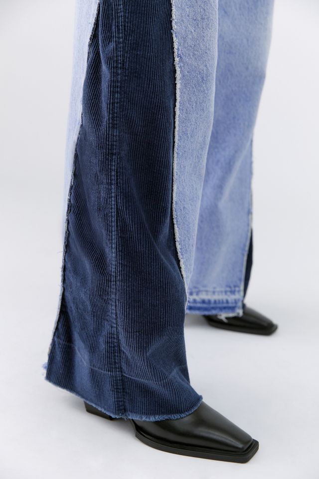 Urban Renewal Vintage Wide Leg Corduroy Insert Jean #5