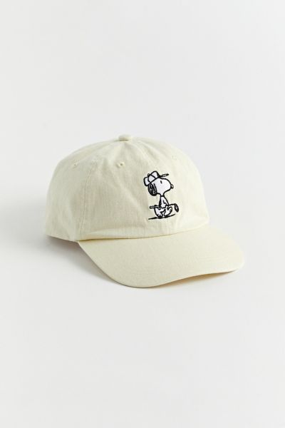 Urban Outfitters Snoopy Washed Dad Hat In Cream, Men's At