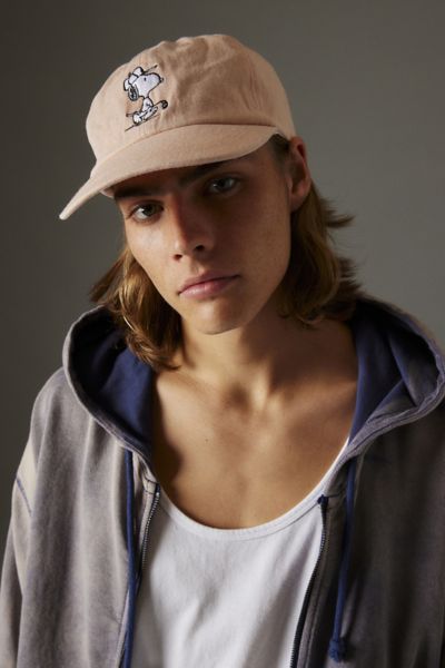 Urban Outfitters Snoopy Washed Dad Hat In Pink, Men's At