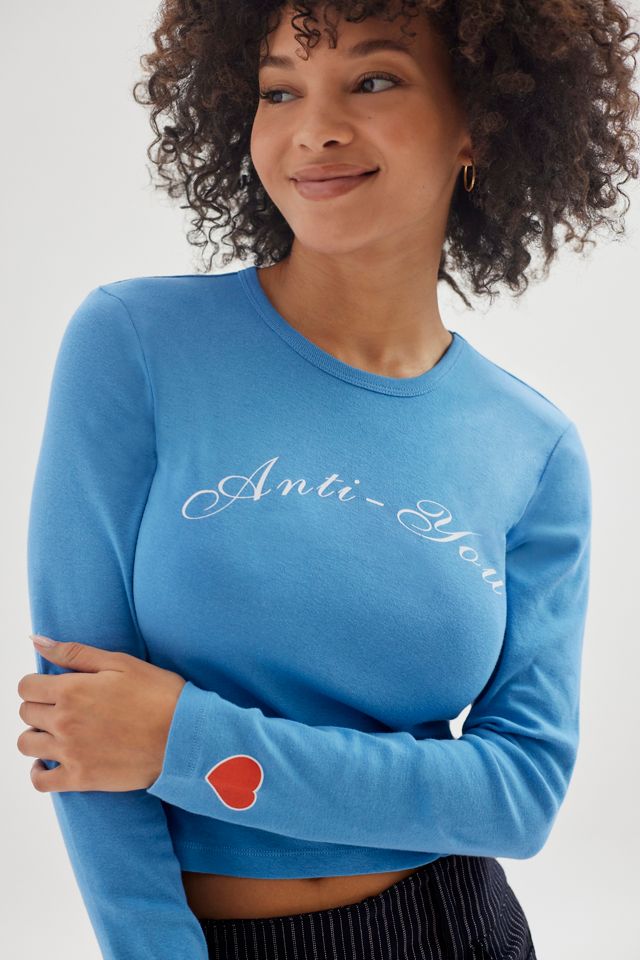 AntiYou Long Sleeve Baby Tee Urban Outfitters