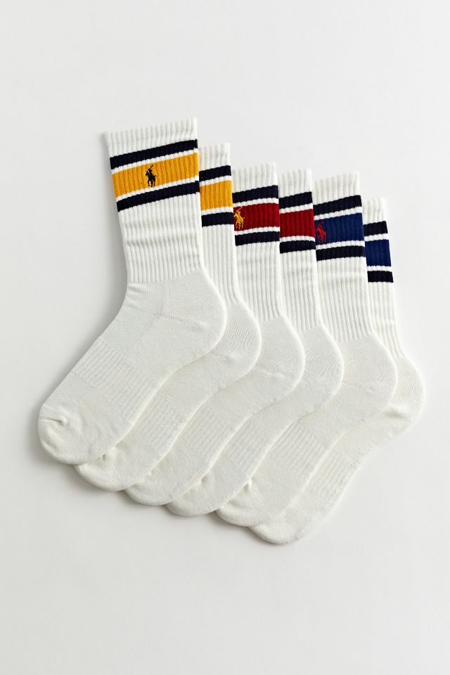Polo Ralph Lauren Vintage Stripe Crew Sock 3-Pack #1