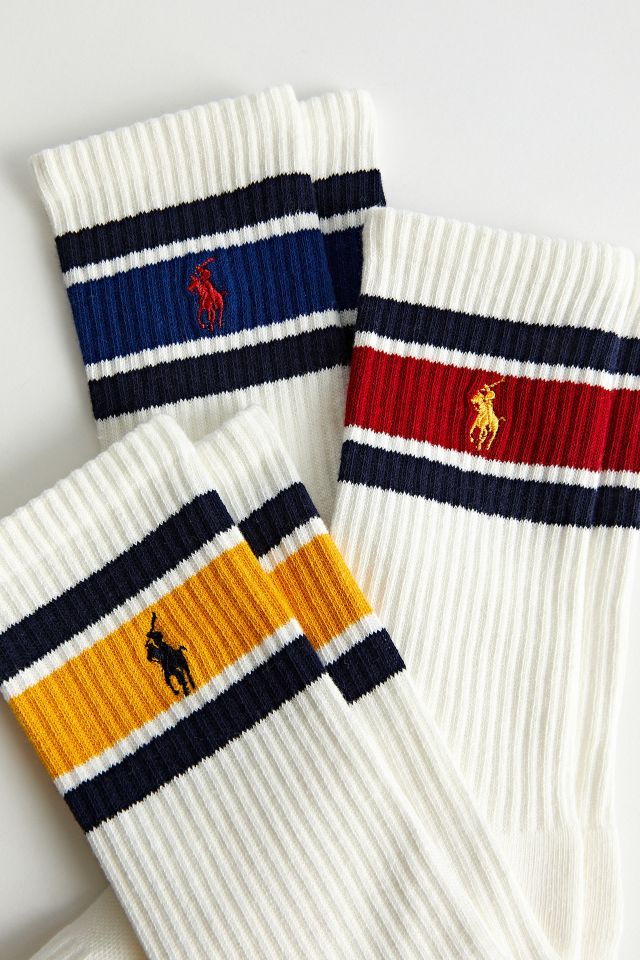 Polo Ralph Lauren Vintage Stripe Crew Sock 3-Pack #2