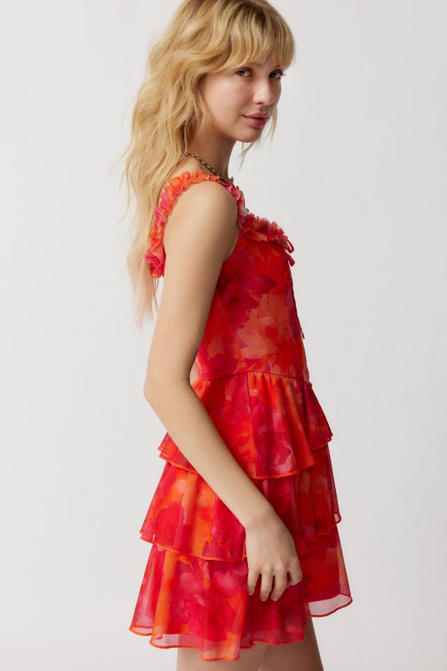 UO Cloe Ruffle Mini Dress #3