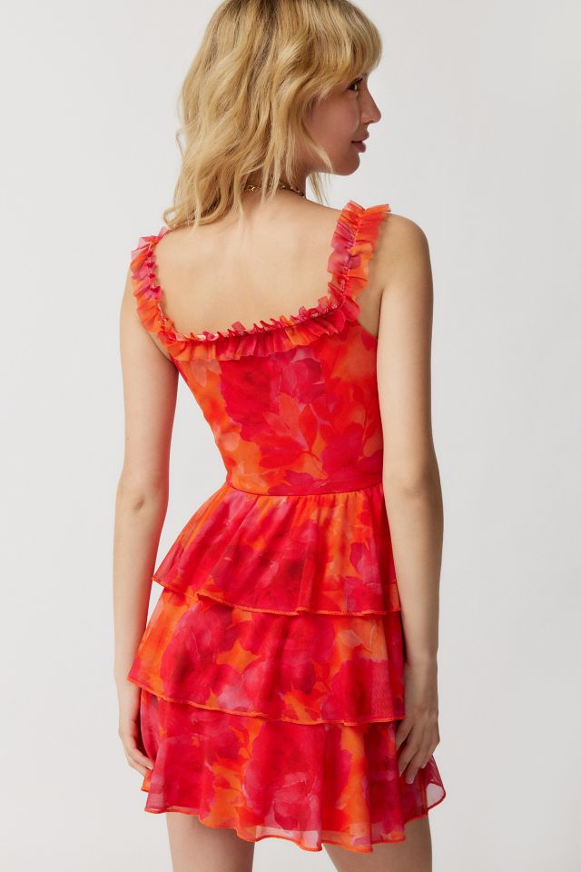 UO Cloe Ruffle Mini Dress #4