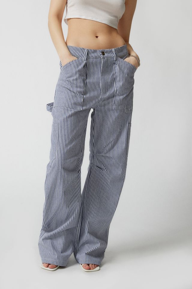 Miami Vice Pants Navy Pinstripe