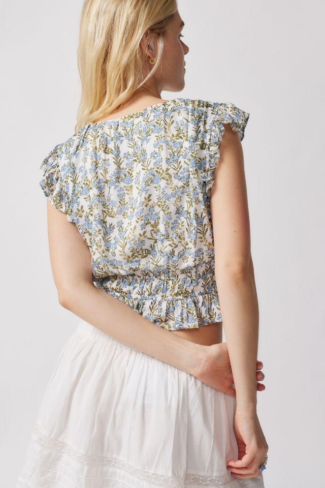 MINKPINK Juniper Linen Floral Top #4