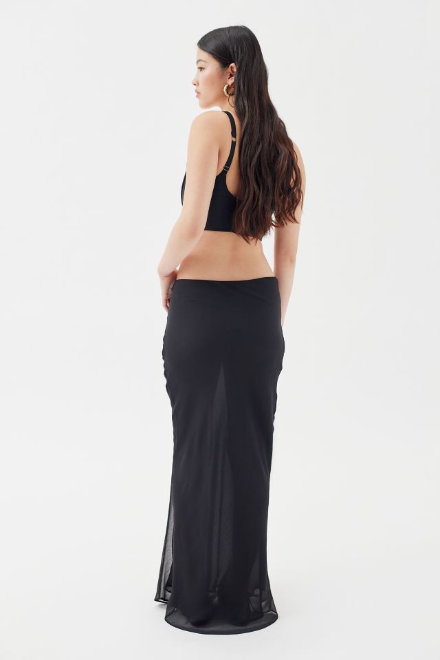 Lioness Devon Satin Maxi Skirt #3