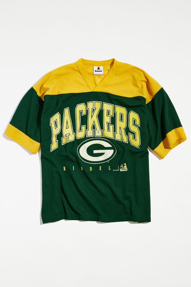 Green Bay Packers Women's Bottle Green Flanker Stripe T-Shirt